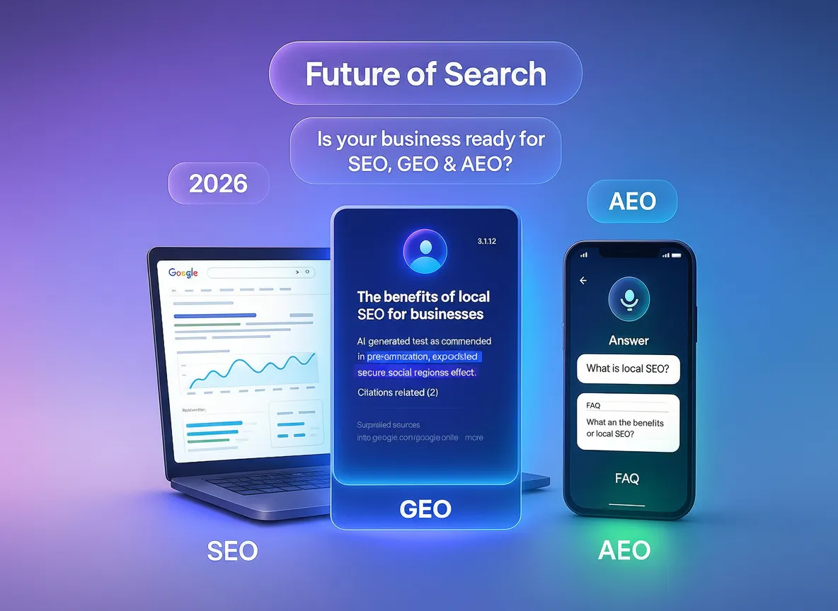 The future of AI-powered search with SEO, AEO, and GEO working together