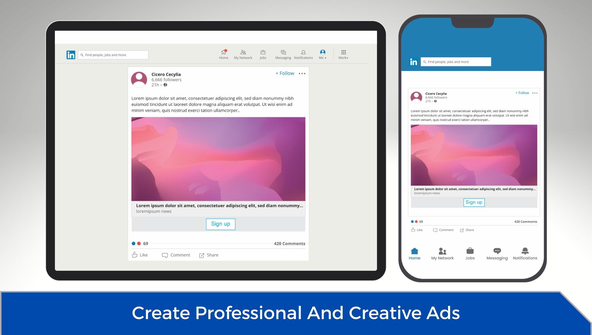 Create professional and creative ads