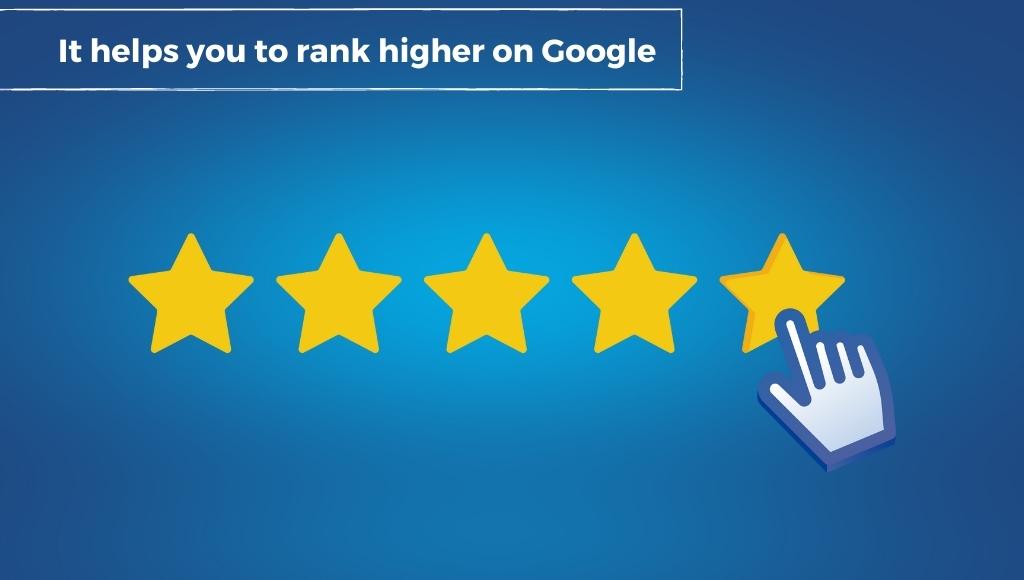 It helps you to rank higher on Google