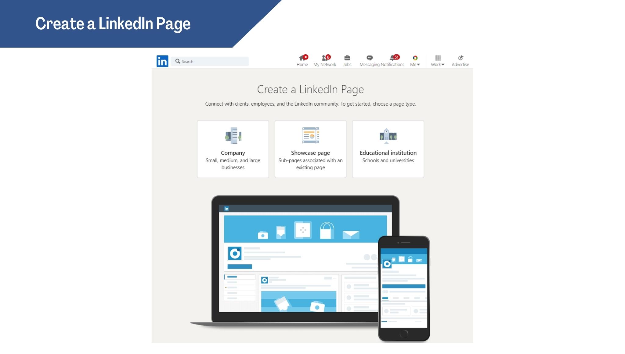 Create an effective LinkedIn page 