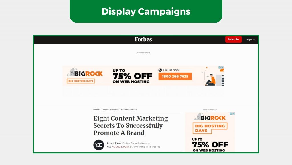 Display Campaigns