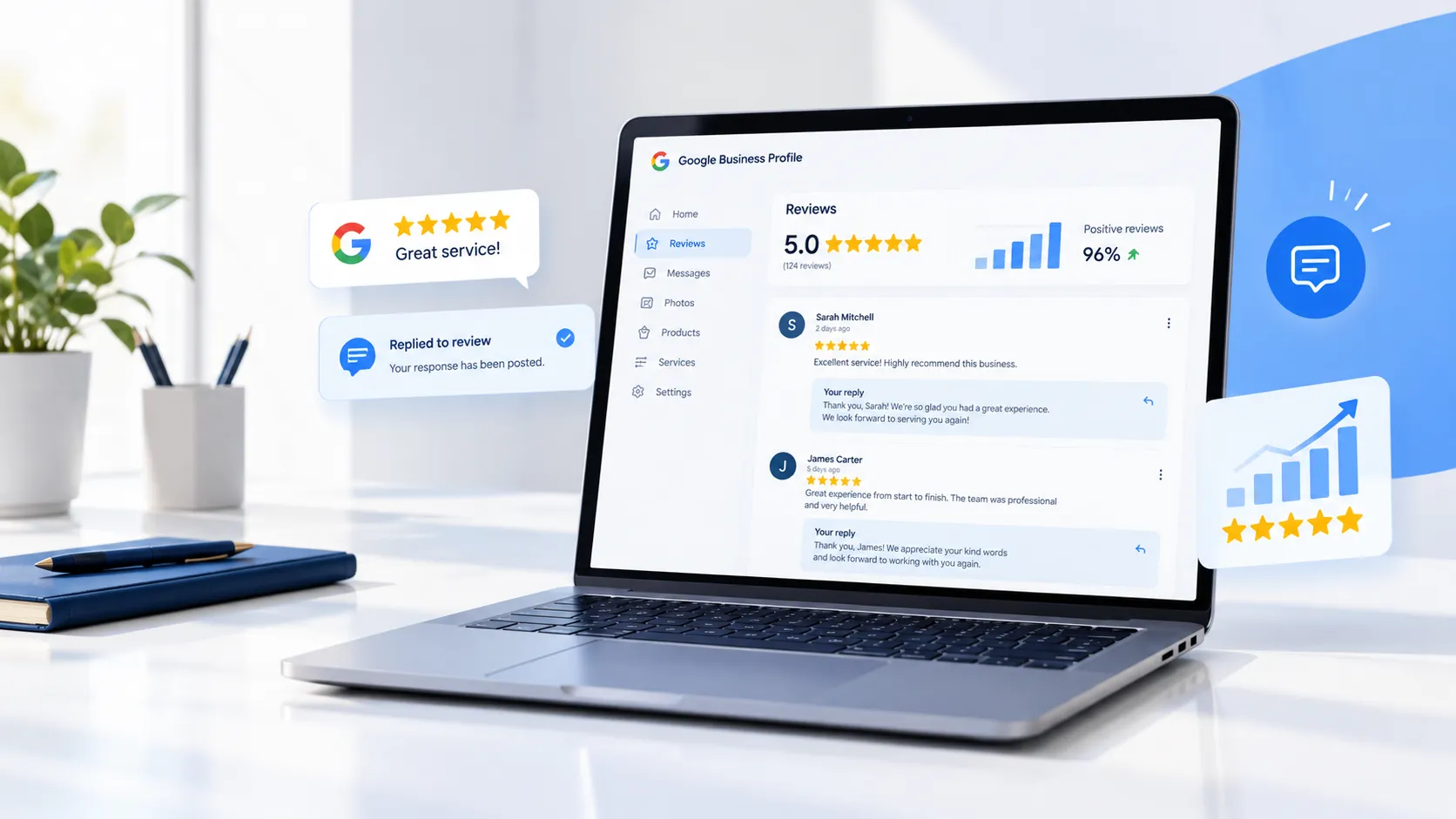 Respond to Reviews to Signal an Active Business
