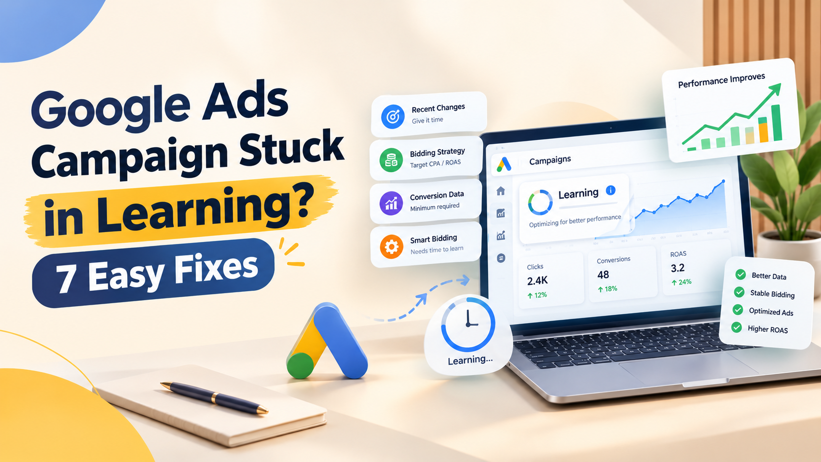 Google Ads Campaign Stuck in Learning